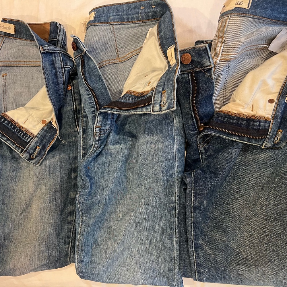 Madewell woman’s bundle cali Demi boot Jeans - Mid Wash Trio